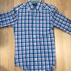 XS Blue/Pink Striped Vineyard Vines Button Down.